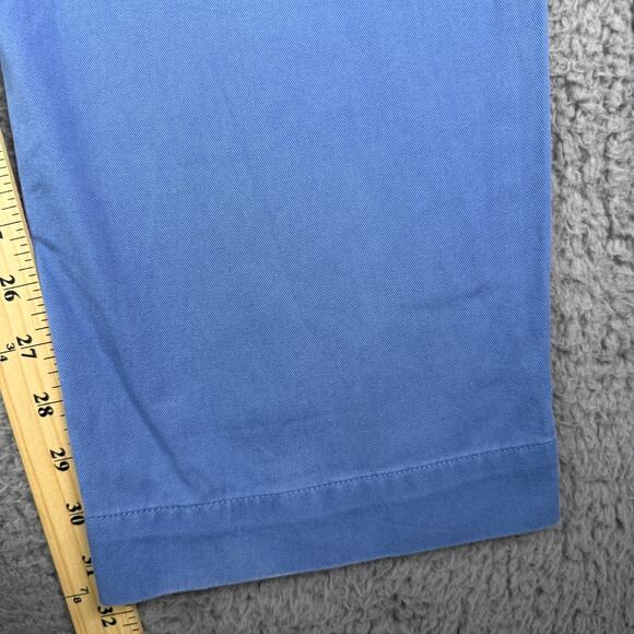 Vintage Polo Ralph Lauren Pants Mens 34x32 Blue Chino Flat Front Preppy Y2K - Picture 10 of 12